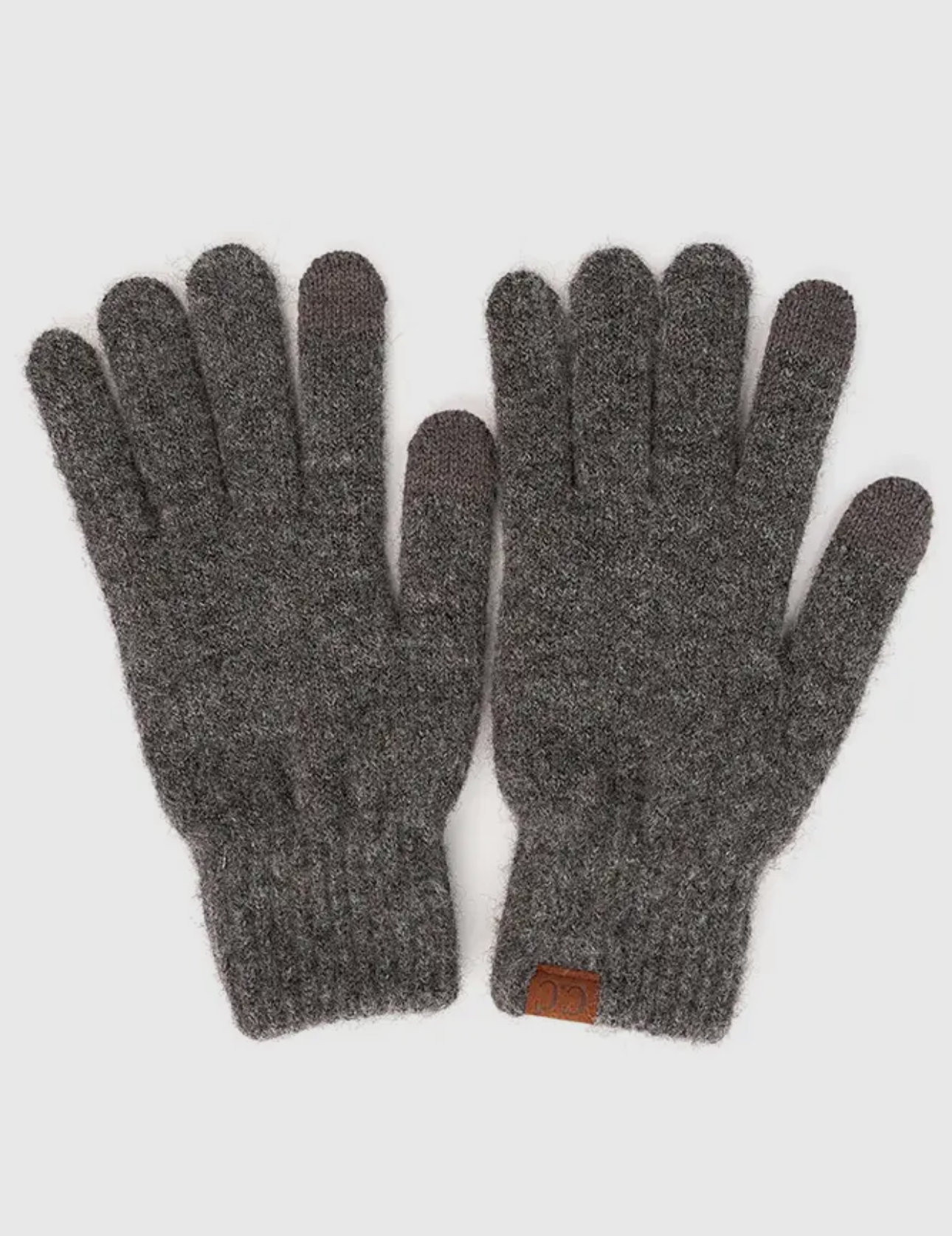 Knit Gloves | Charcoal