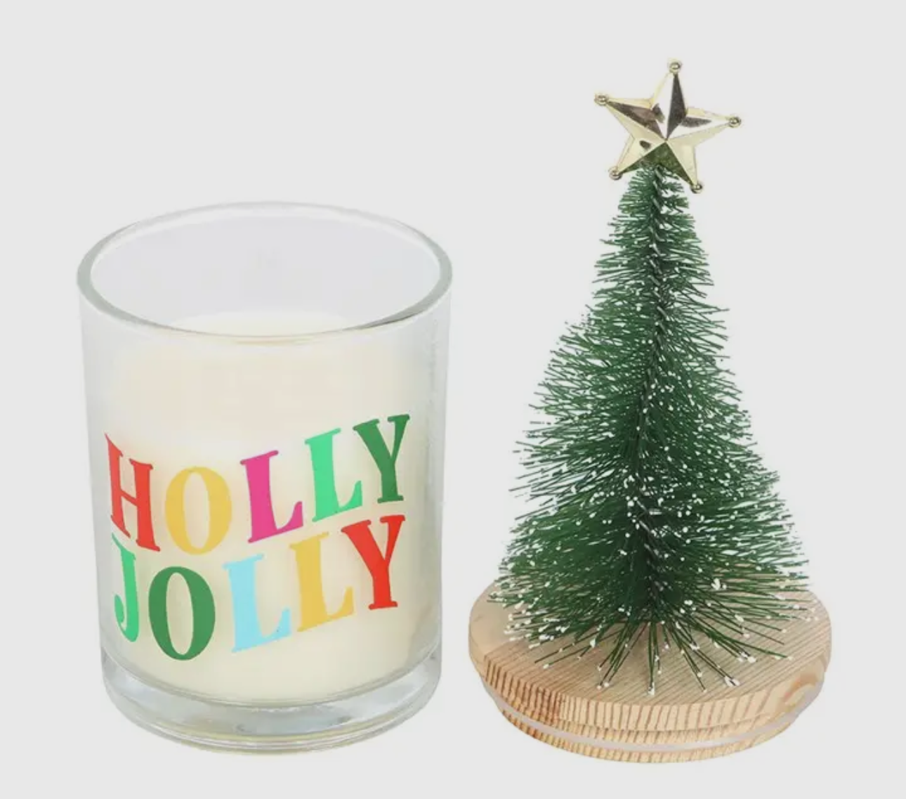 Holly Jolly Christmas Candle