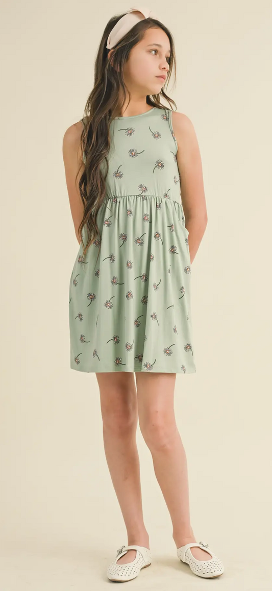 Faith Floral Tie Back Dress